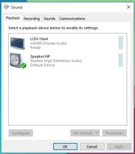 select audio